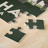 Omaha Nebraska skyline underneath a large overpass ジグソーパズル (側面)
