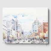 Omaha Nebraska Watercolor Landscape Wedding ゲストブック (裏面)