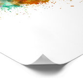 Omaha V2  skyline in watercolor ポスター (角)