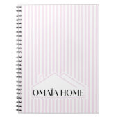 OMAÏA HOME Minimal House Logo Notebook ノートブック (正面)