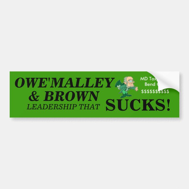O'MALLEYのバンパーステッカー バンパーステッカー (正面)