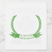 OMalley名アイリッシュレジェンドシャームロックグリーンセントパトリ ワインラベル (シングルラベル)