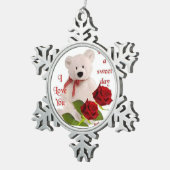 omaments スノーフレークピューターオーナメント (右)