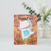 Omamori Card #001 – Yama Cat | Love • Fortune • En カード (スタンド正面)