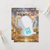Omamori Card #004 – Muku Cat | Manifestation • Gro カード (正面/裏面インサイチュ)