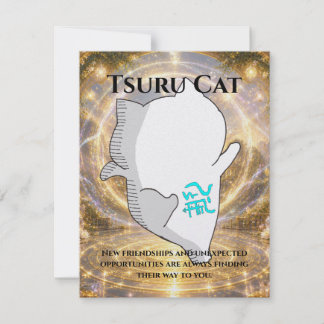 Omamori Card #006 – Tsuru Cat | Connection • Oppor カード