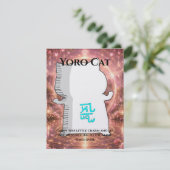Omamori Card #008 – Yoro Cat | Love • Happiness カード (スタンド正面)