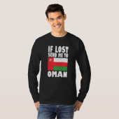 Oman Flag Design If lost send me to Oman Premium Tシャツ (正面フル)