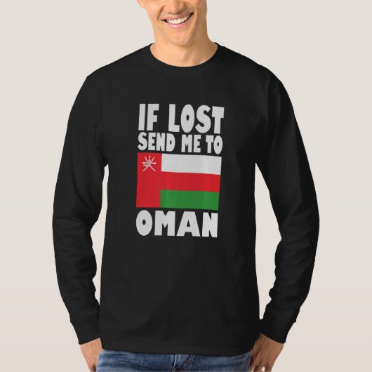 Oman Flag Design If lost send me to Oman Premium Tシャツ (正面)