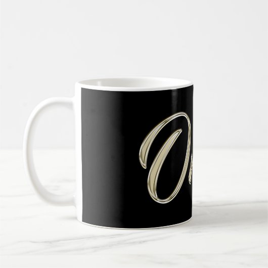 Omar Name whitegold Tasse Teetasse Kaffeetasse コーヒーマグカップ (左)
