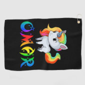 Omar Unicorn ゴルフタオル (横)