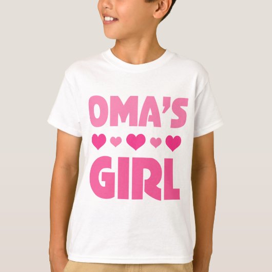 Omasの女の子 Tシャツ (正面)