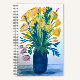 Oma's Flowers spiral notebook ノートブック