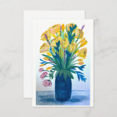 Oma's Flowers thank you / note cards サンキューカード (正面/裏面)