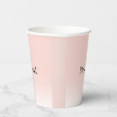 Omber Pinkモダンモチベーション前向きが優しい 紙コップ (右)