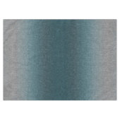 Ombre Abstract Teal Green Blue Grey Crosshatch テーブルクロス (正面(横))