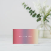 Ombre Pastel Contemporary Minimalist 予約カード (スタンド正面)