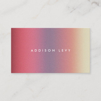 Ombre Pastel Contemporary Minimalist 予約カード