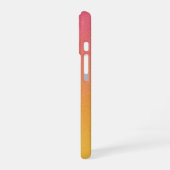 Ombre Red Personalize Quote & Name Iphone Case iPhone 16ケース (左側面)