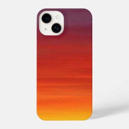 Ombre Sunset Abstract Art Phone Case iPhone 14 iPhoneケース (裏面)