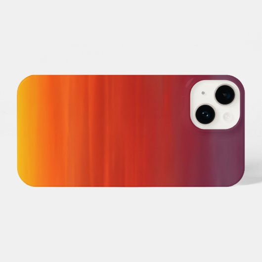 Ombre Sunset Abstract Art Phone Case iPhone 14 iPhoneケース (裏面横)