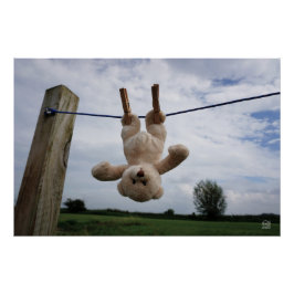 Omdenken naar positief en humor. ポスター