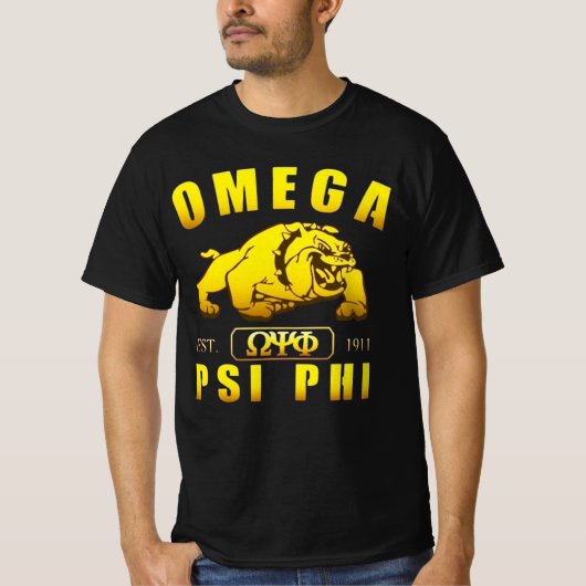Omega Psi Phi Omegawood 1911 Tシャツ (正面)