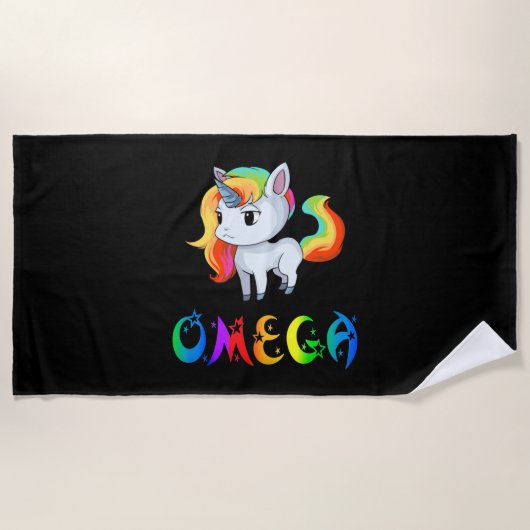 Omega Unicorn ビーチタオル (正面)