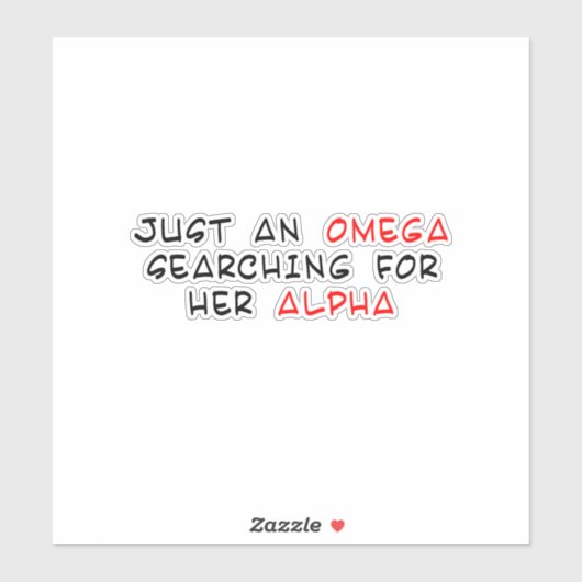 Omegaverseの複数形 シール (シート)