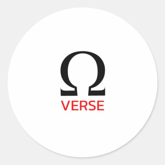 Omegaverseの複数形 ラウンドシール (正面)