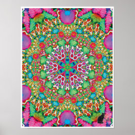 Omenキネティックコラージュ万華鏡のように千変万化するパターンポスター ポスター