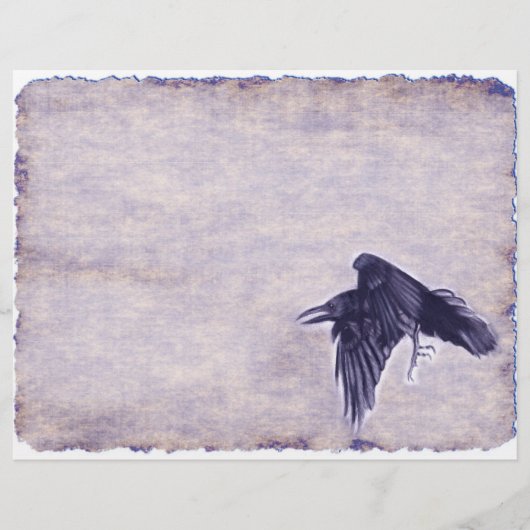 Omen Raven Junk Journalスクラップブックページ (正面)