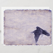 Omen Raven Junk Journalスクラップブックページ (正面/裏面)