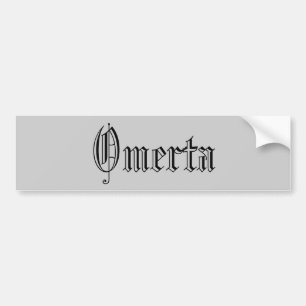 Omertaのバンパーステッカー バンパーステッカー