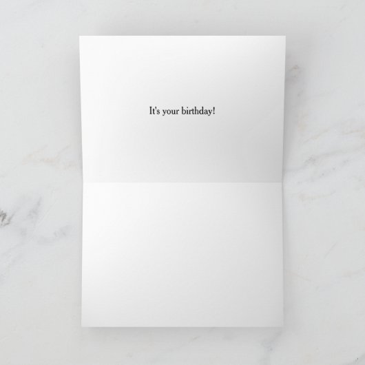 OMFGあなたの誕生日 |おもしろいダチョウ カード (内部)