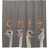 OMFGのだちょう シャワーカーテン (正面)