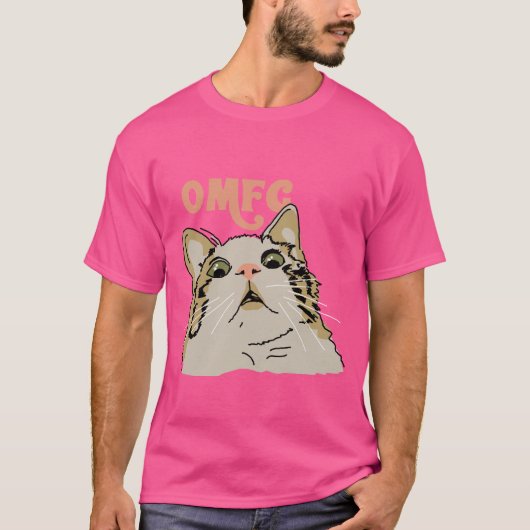 OMFGびっくりネコミームウイルス猫 Tシャツ (正面)