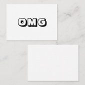 OMGああ私のゴッシュ神モダン白黒カード アドバイスカード (正面/裏面)