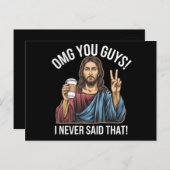 OMGあなたたち私は言ったことがない ポストカード (正面/裏面)