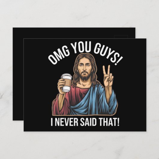 OMGあなたたち私は言ったことがない ポストカード (正面/裏面)