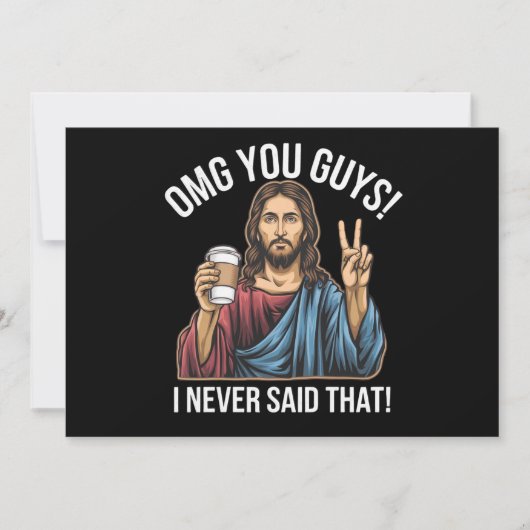 OMGあなたたち私は言ったことがない 招待状 (正面)