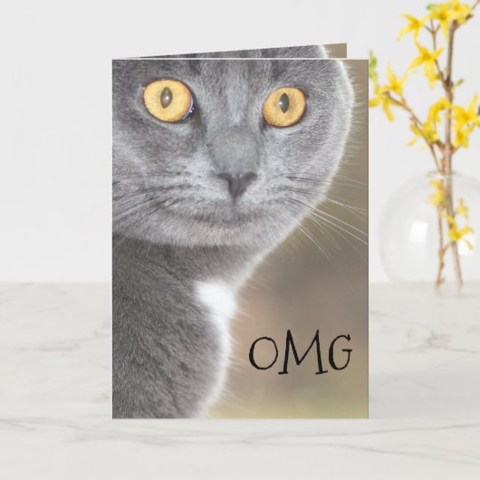 OMGおめでとう カード (黄色い花)