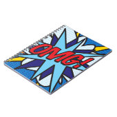 OMGおもしろいレトロ漫画ブックアポップ・アートのート ノートブック (左側)