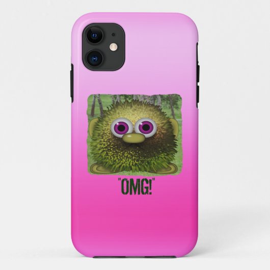 OMGかわいいファジー漫画Wuzzyお尻iPhoneケース Case-Mate iPhoneケース (裏面)