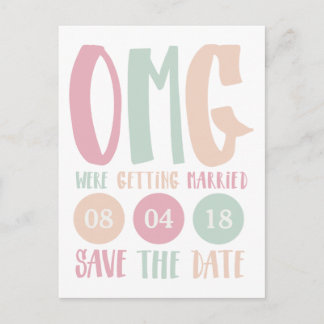 OMGが結婚していた日付はがきを保存 案内ポストカード