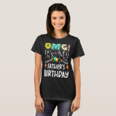 Omgその私の父の誕生日カッコいいパーティー Tシャツ (正面フル)