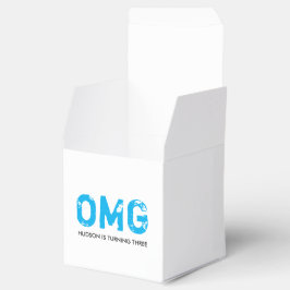 OMGそれはあなたの誕生日トリートボックス – 青 フェイバーボックス