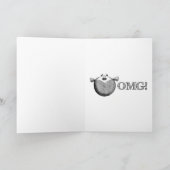 OMGのおもしろいな菓子16の誕生日 カード (内部)