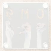 OMGのだちょう ガラスコースター (裏面)