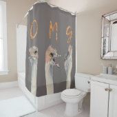 OMGのだちょう シャワーカーテン (インサイチュ)